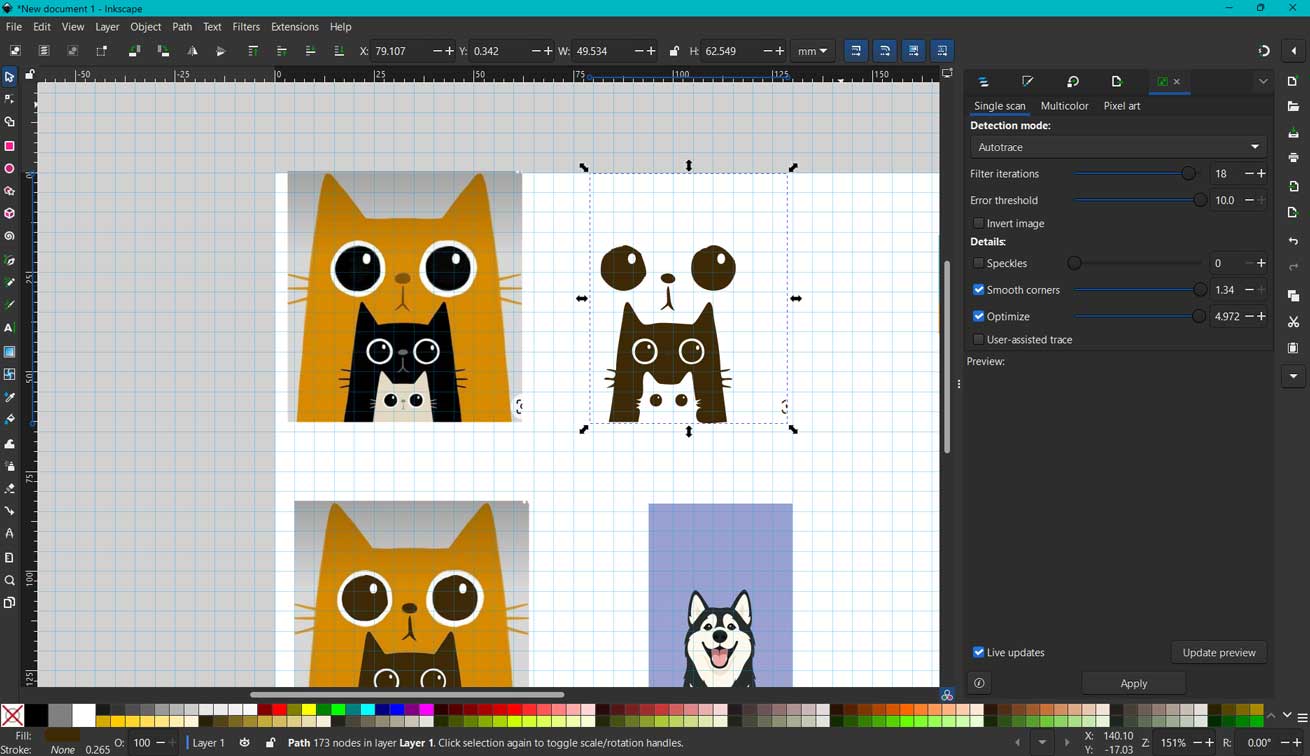 drag and drop into inkscape