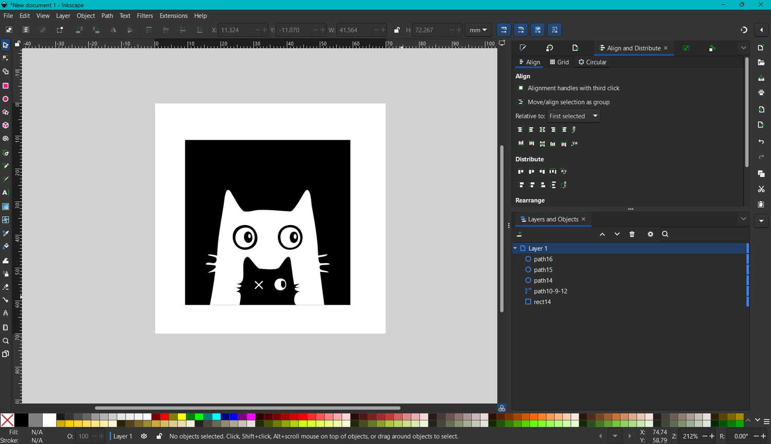 drag and drop into inkscape