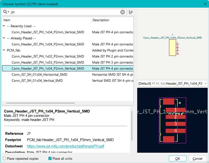 FAB PinSocket_01x05_P2.54mm_Vertical_SMD
