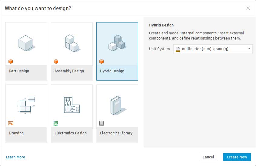 The workspace is hybrid.