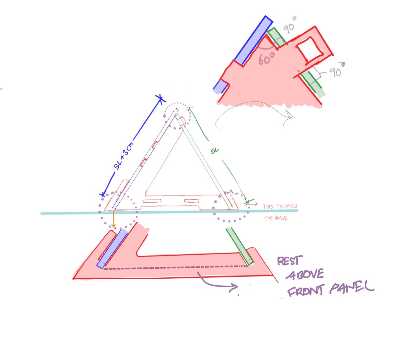 Sketched the cat house to understand the joins