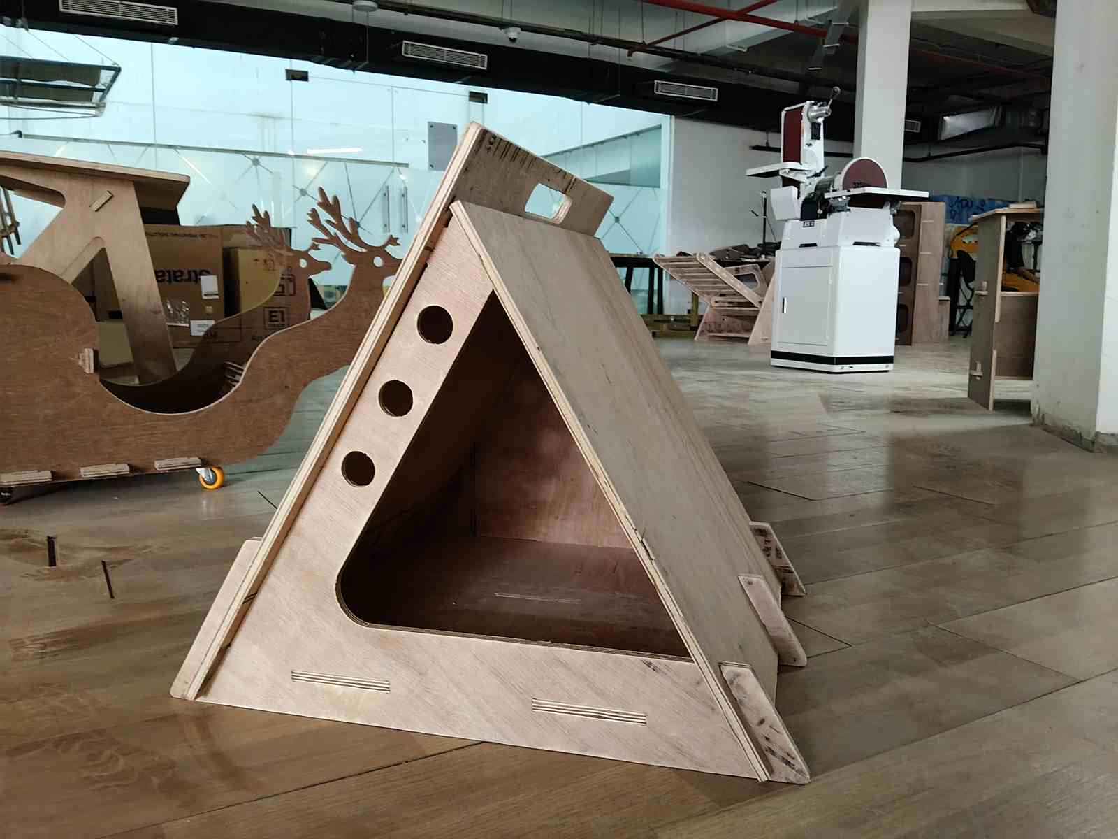 The front view.