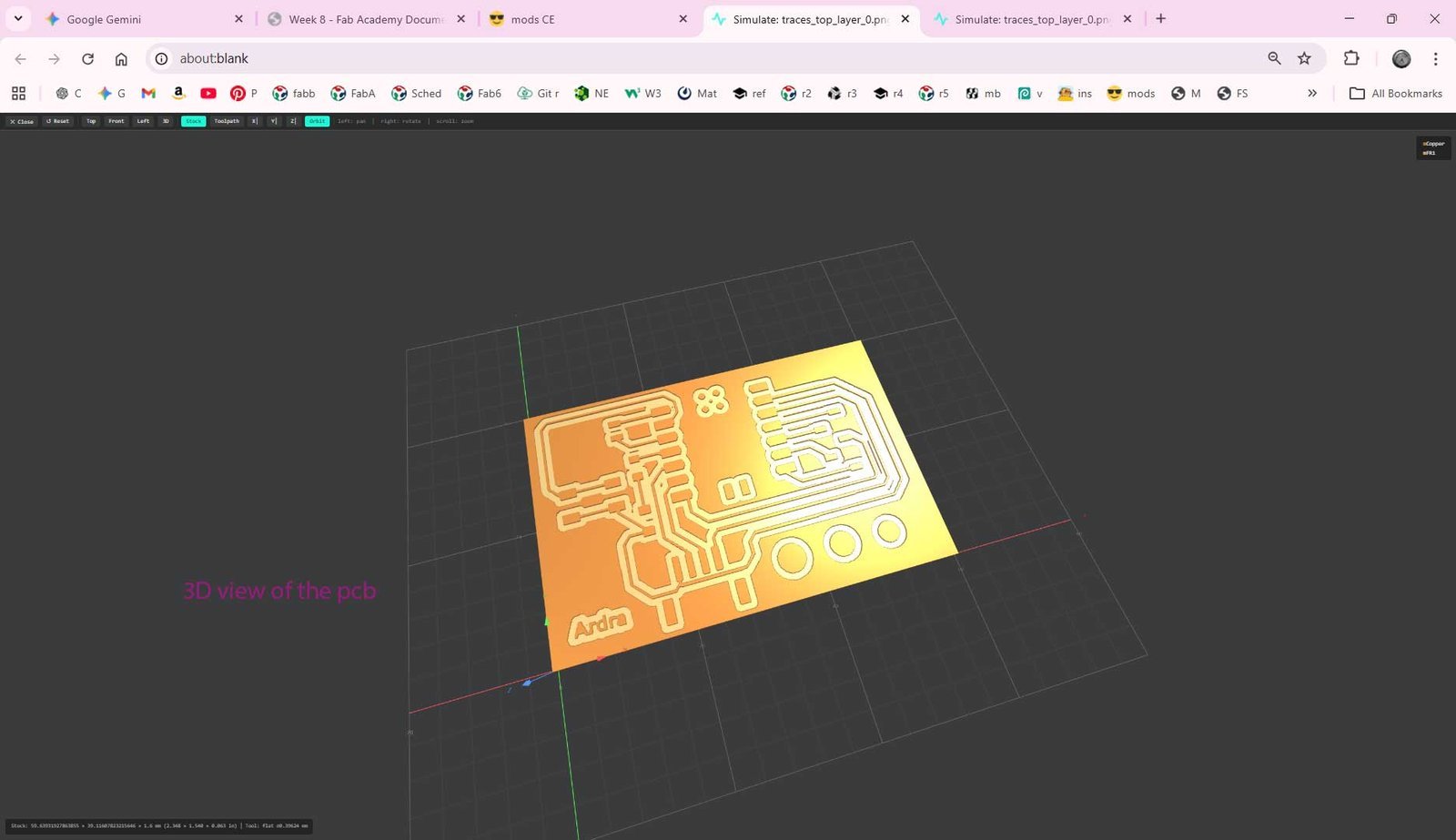 Select Programs in Mods and navigate to MDX Mill PCB workflow