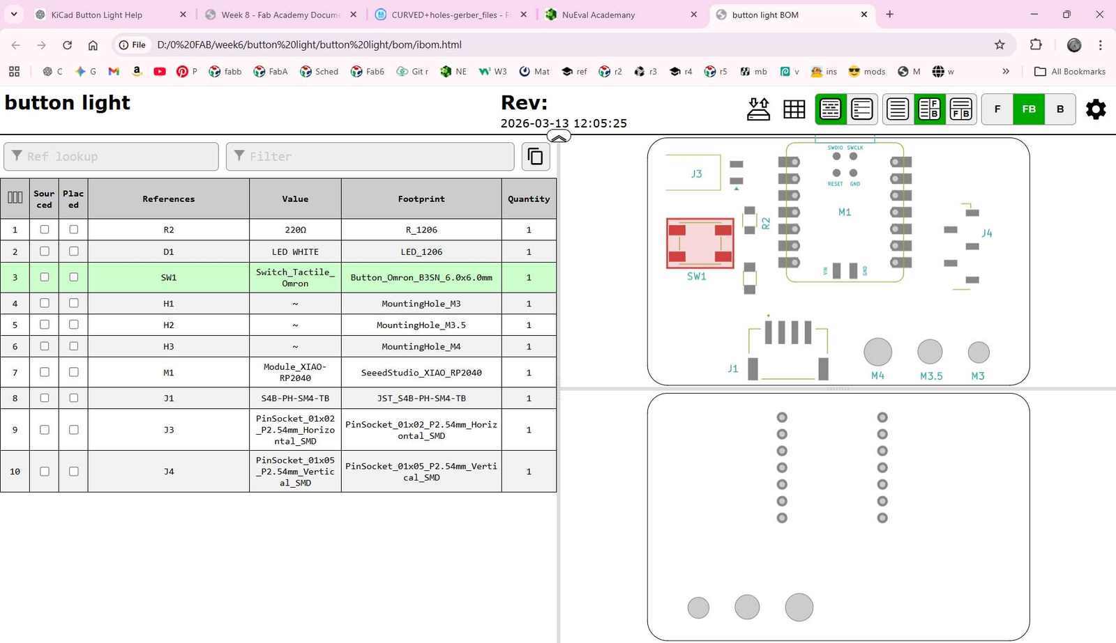 Gerber to PNG and BOM plugin output