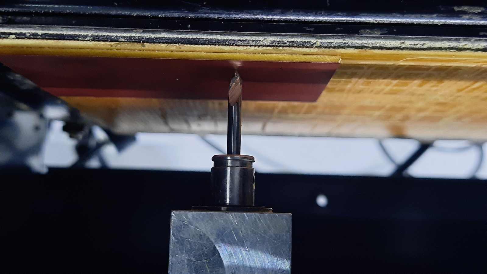 Changing the drill bit to 0.24mm V-bit