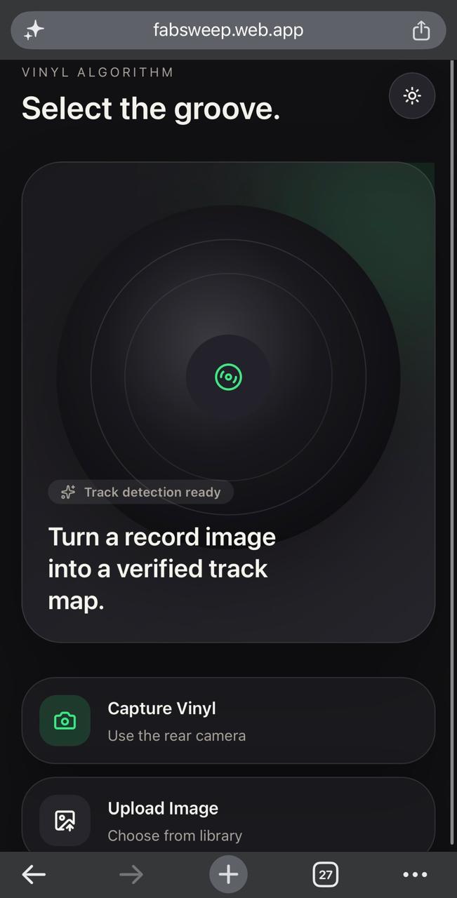 Groove Detection Web App Screenshot