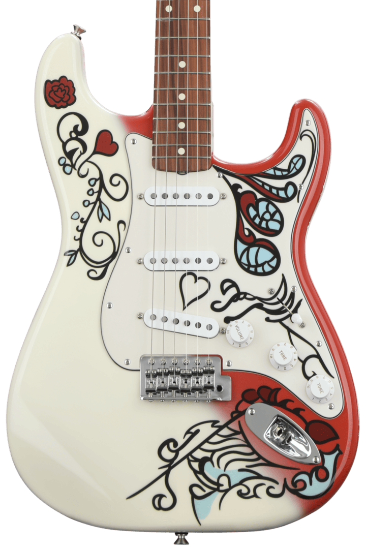 Jimi Hendrix guitar reference image