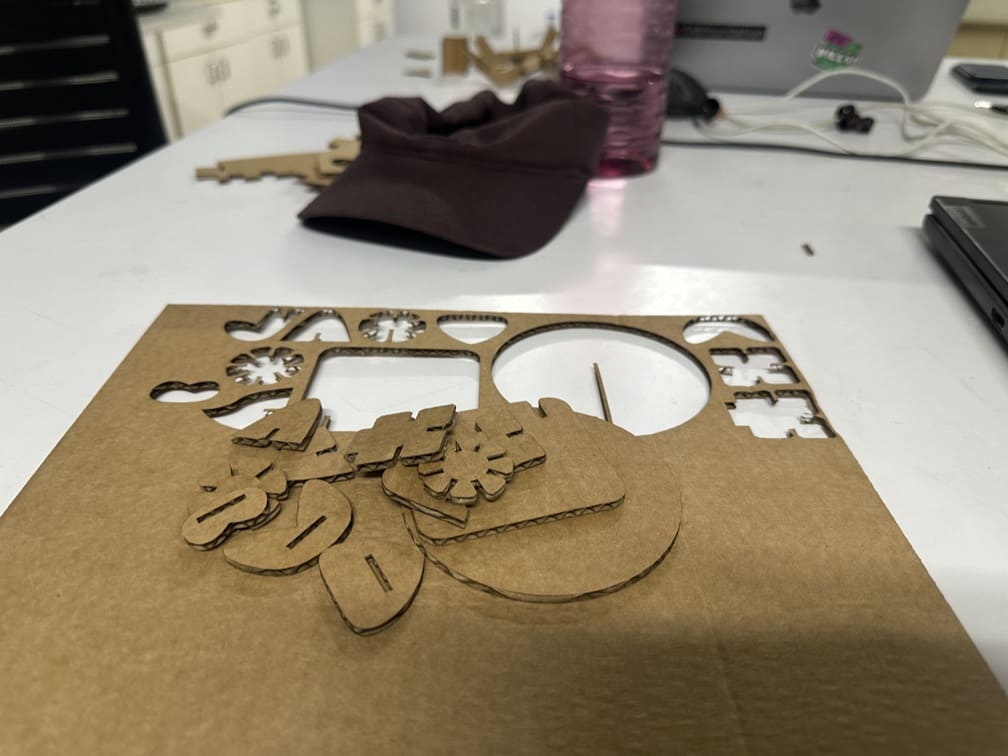 Laser cut test pieces after incorrect scaling
