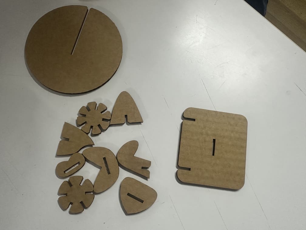 Assembled test fit of laser cut parts