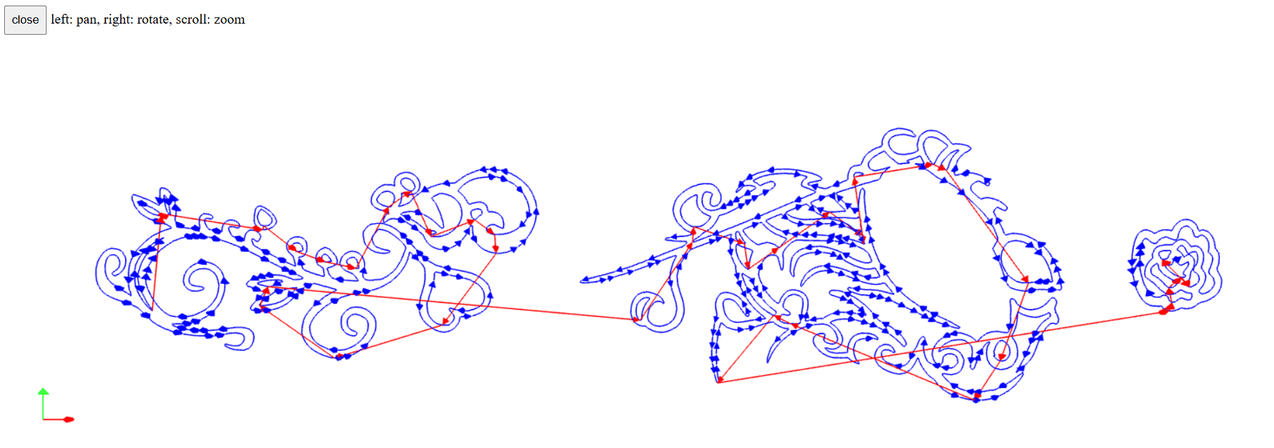 Preview of vinyl cutting toolpath