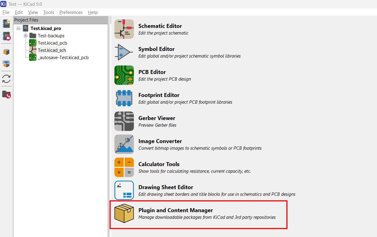 KiCAD Plugin and Content Manager