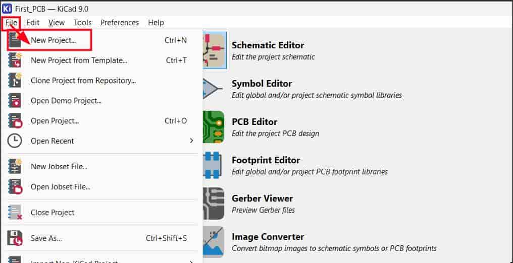 KiCAD schematic and PCB files