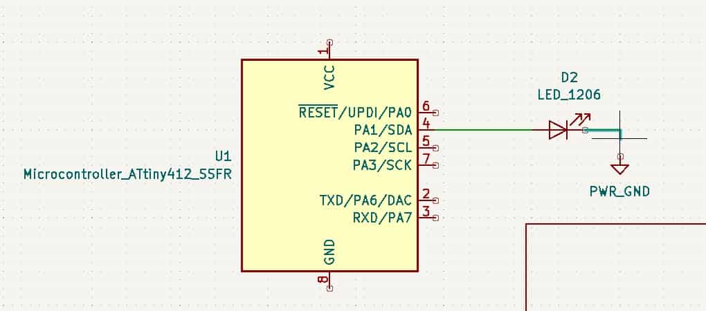 KiCAD schematic wire connections