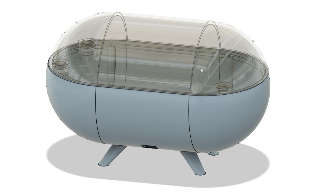 Final 2D design of the pill dispenser in Figma
