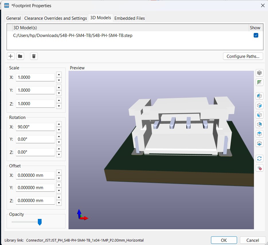 Adjusting component rotation in the footprint properties