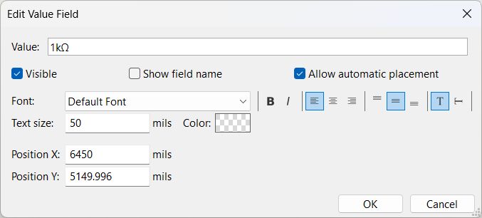 KiCad Symbol Properties dialog