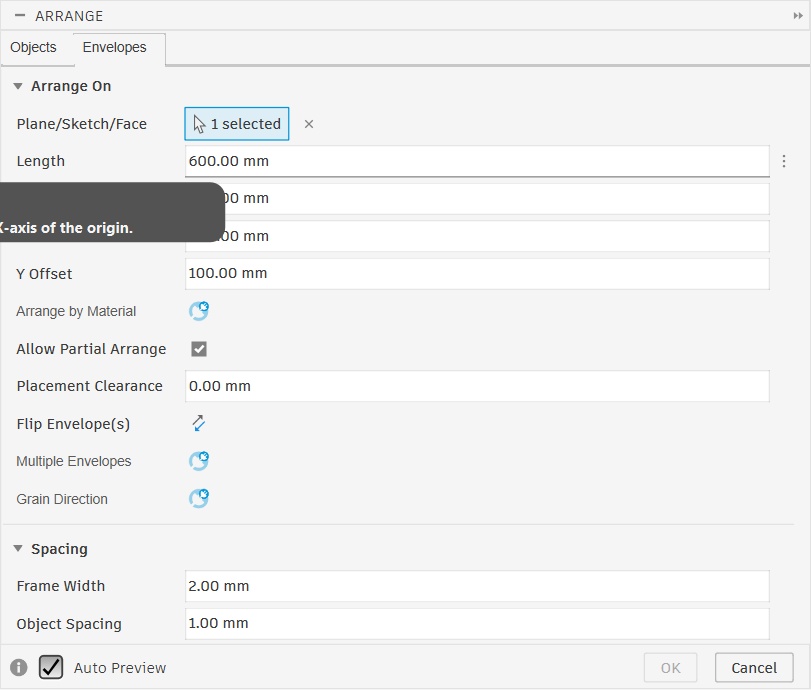 Arrange step 3 - all panels laid out