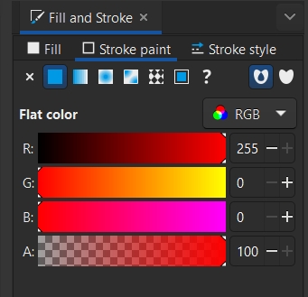 Final panel layout review in Inkscape