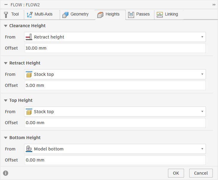 Heights tab for Flow2