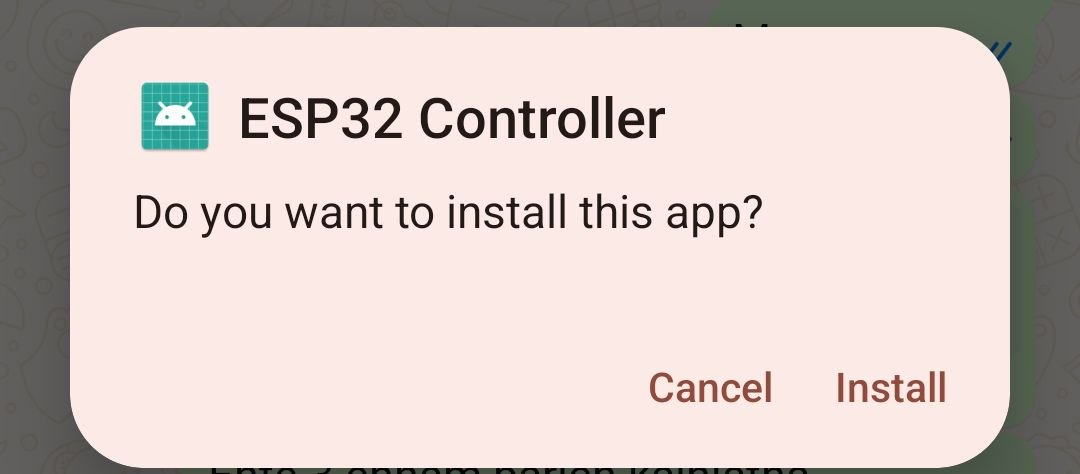 App installed and running on the phone