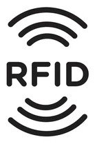 RFID icon downloaded for the sticker