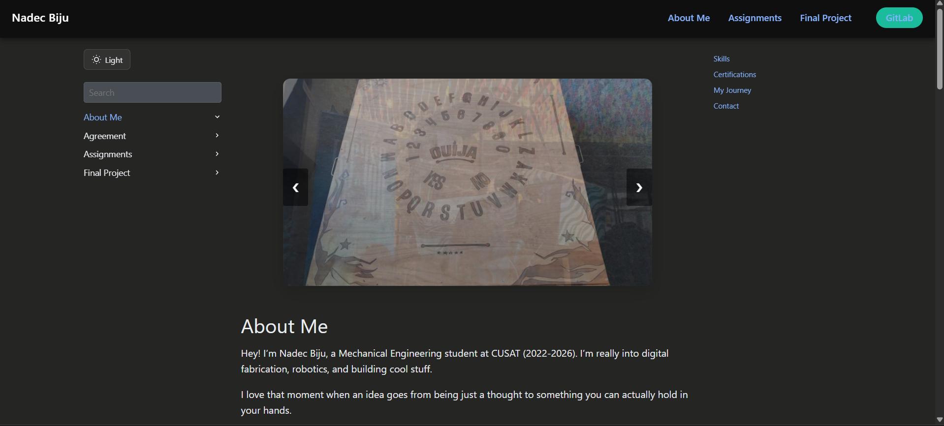 Picture slider on my website