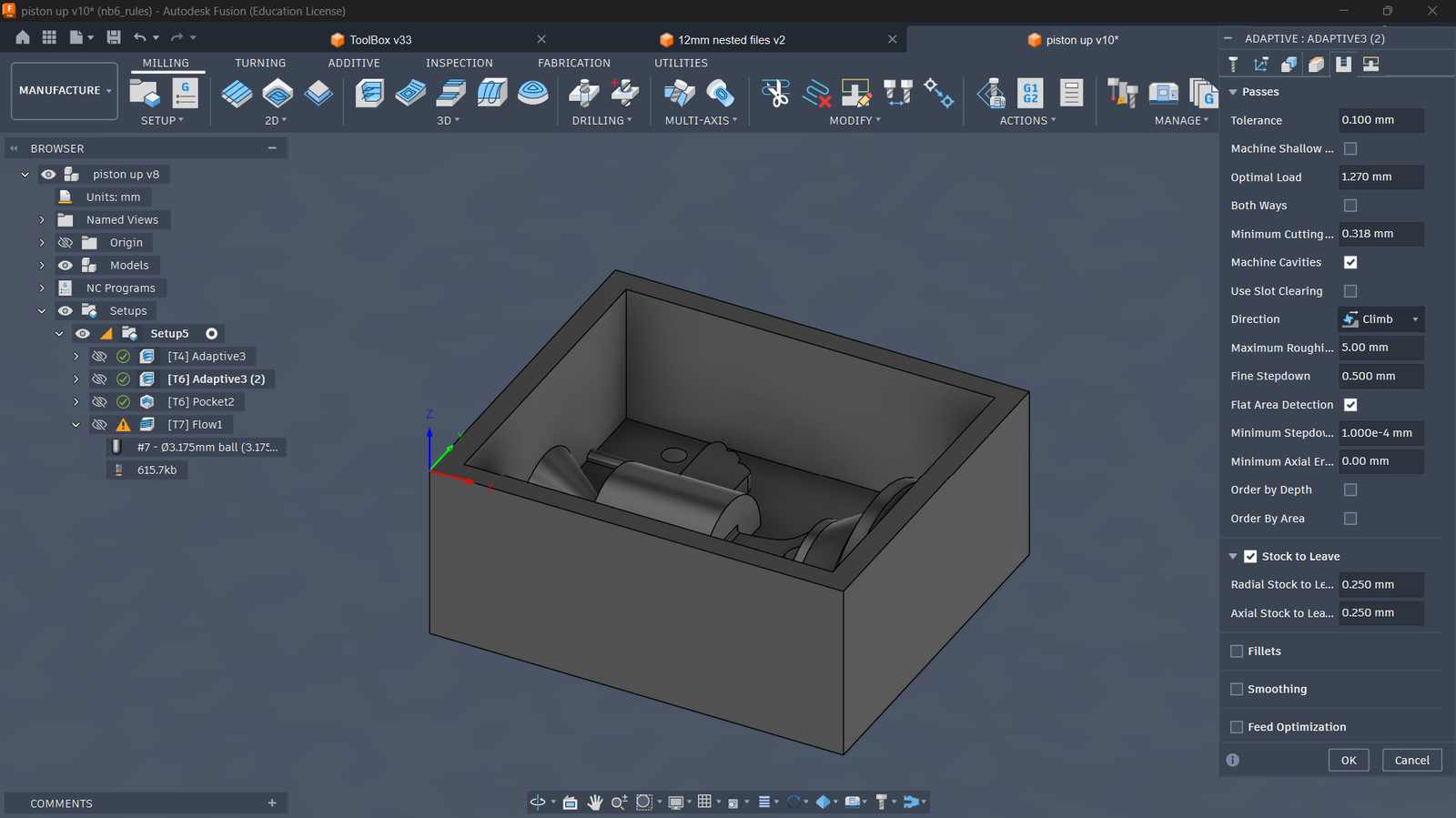 fusion cam setup