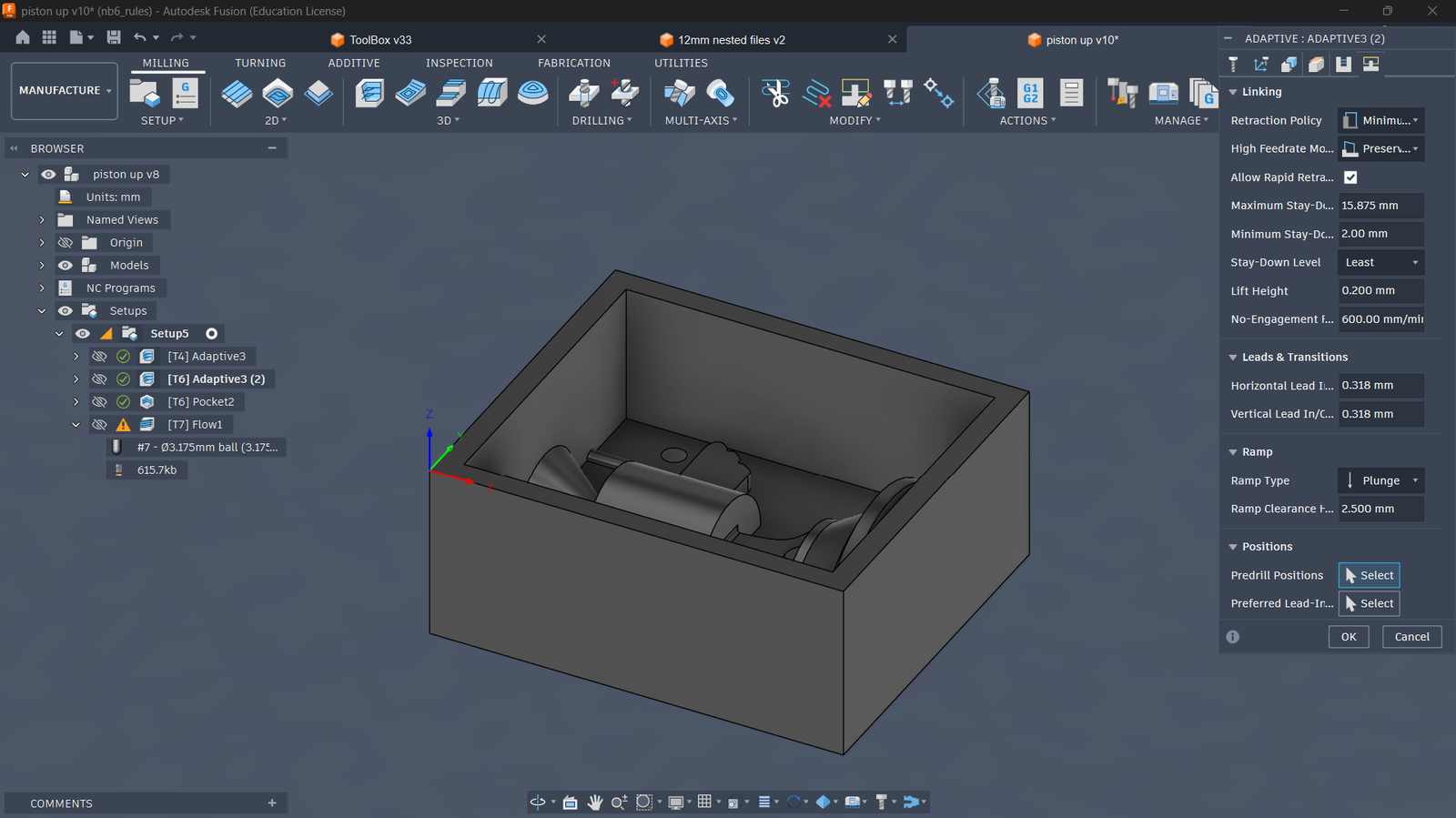 fusion cam setup