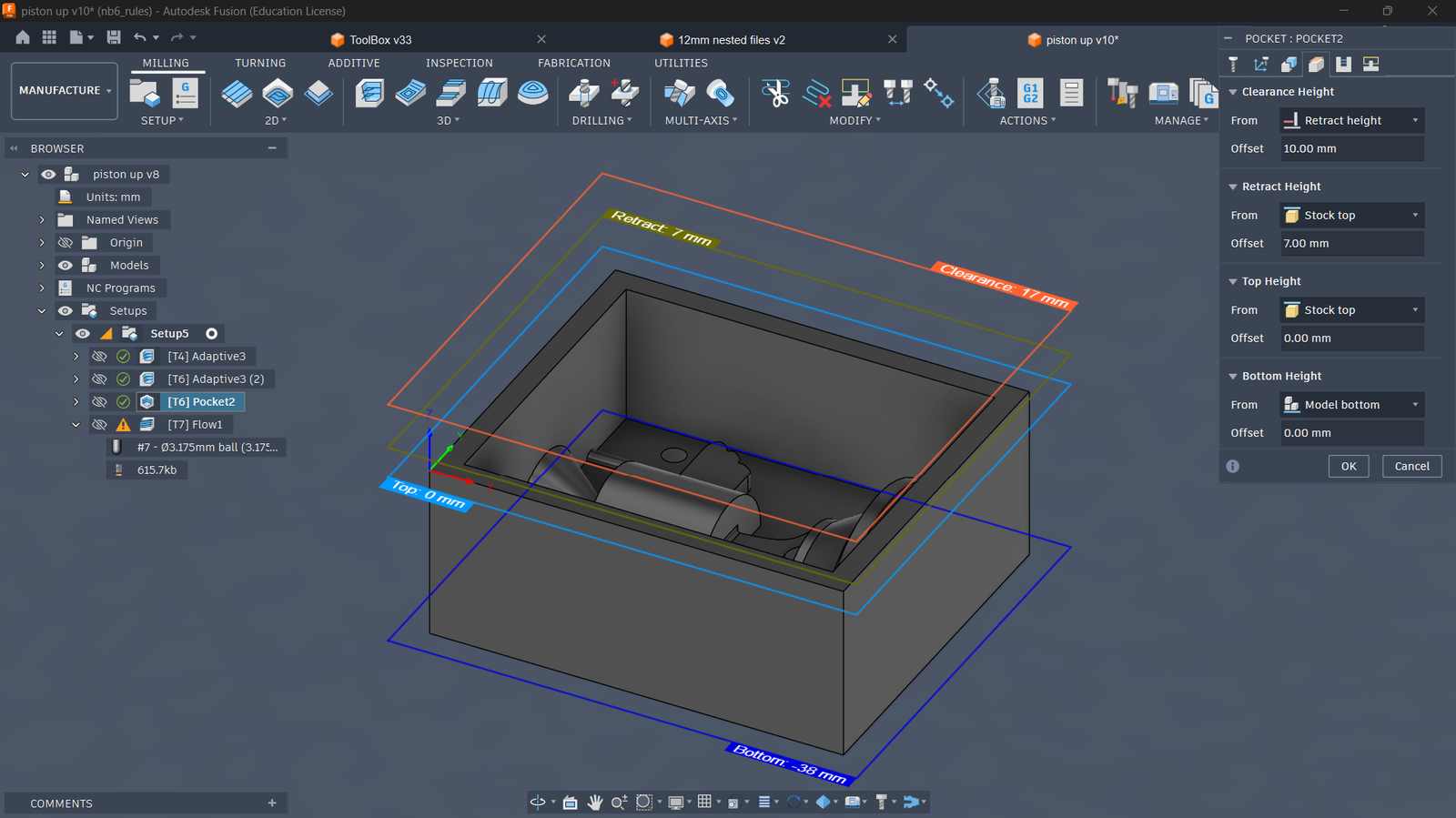 fusion cam setup