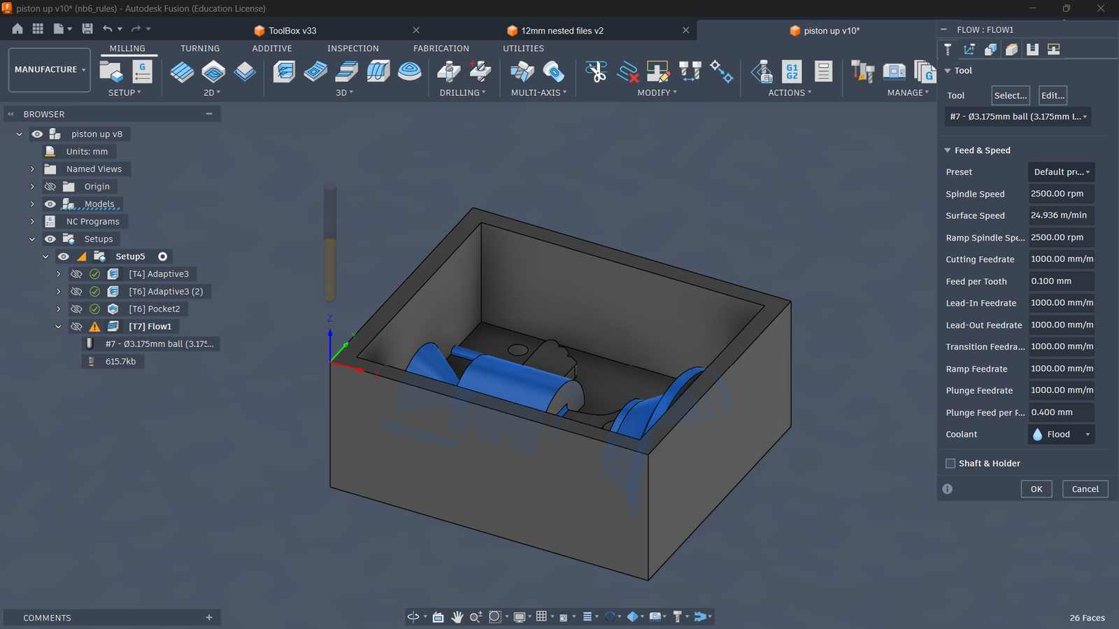 fusion cam setup