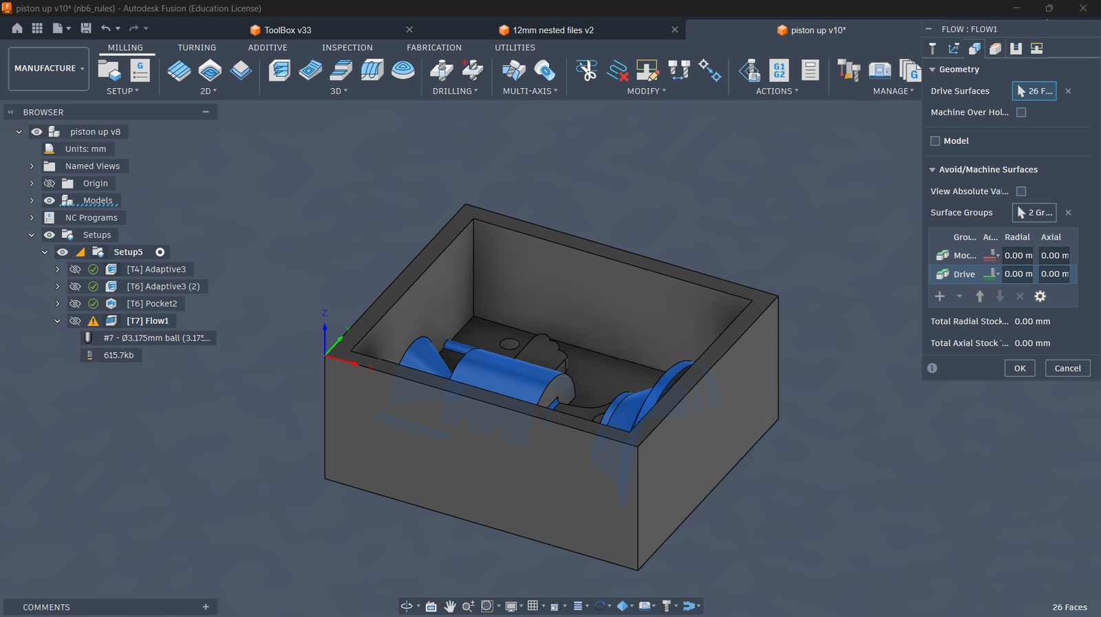 fusion cam setup
