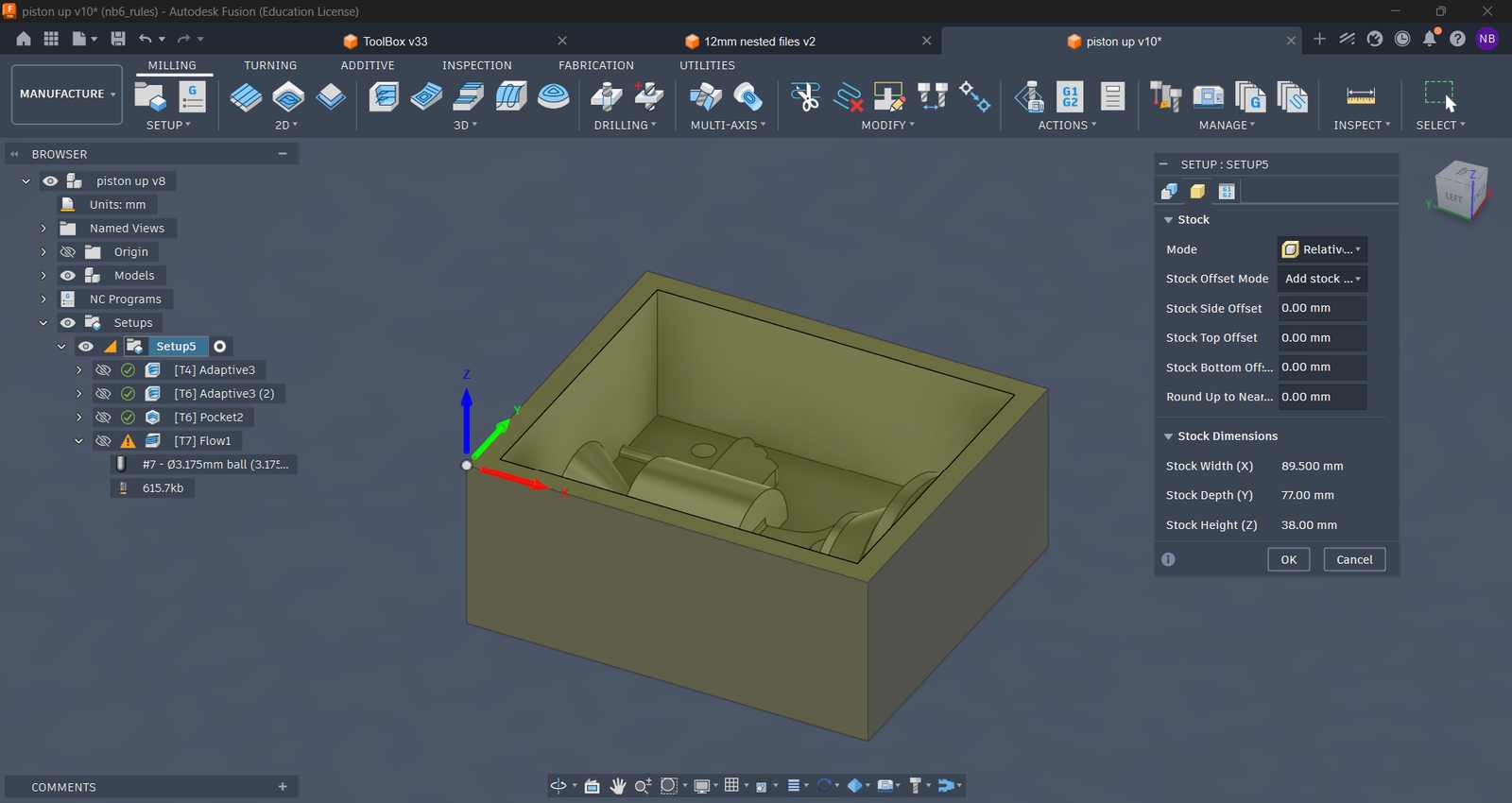 fusion cam setup