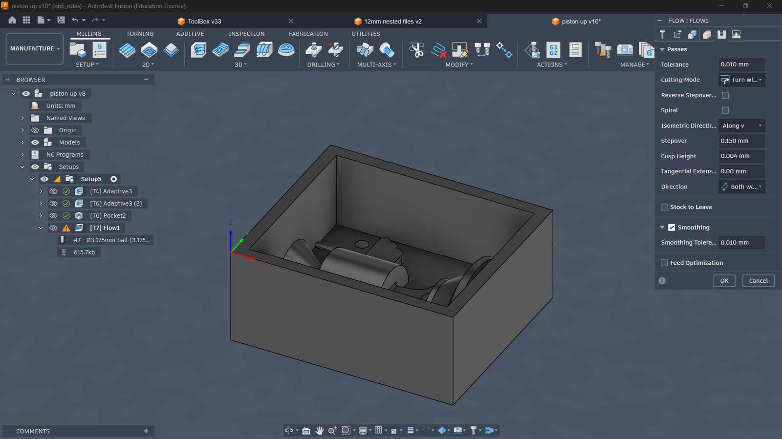 fusion cam setup