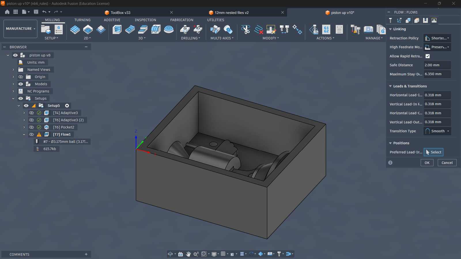 fusion cam setup