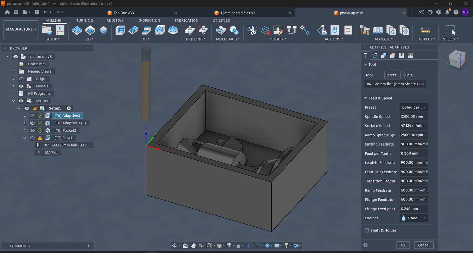 fusion cam setup