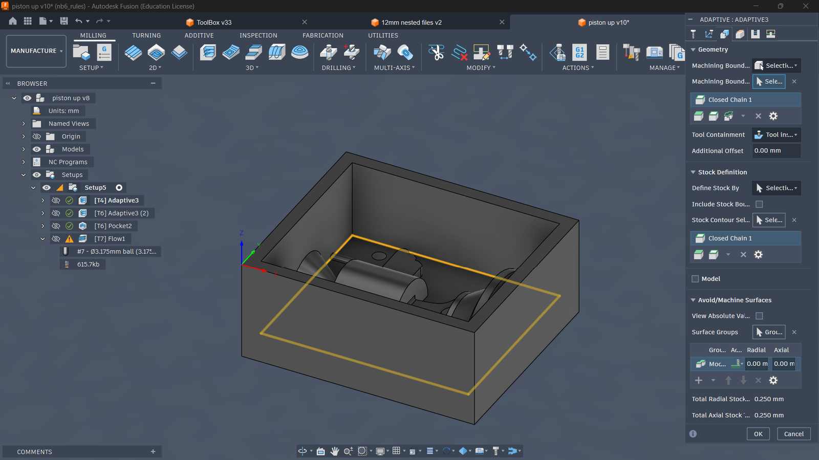 fusion cam setup