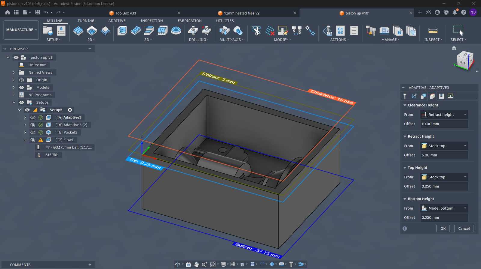 fusion cam setup