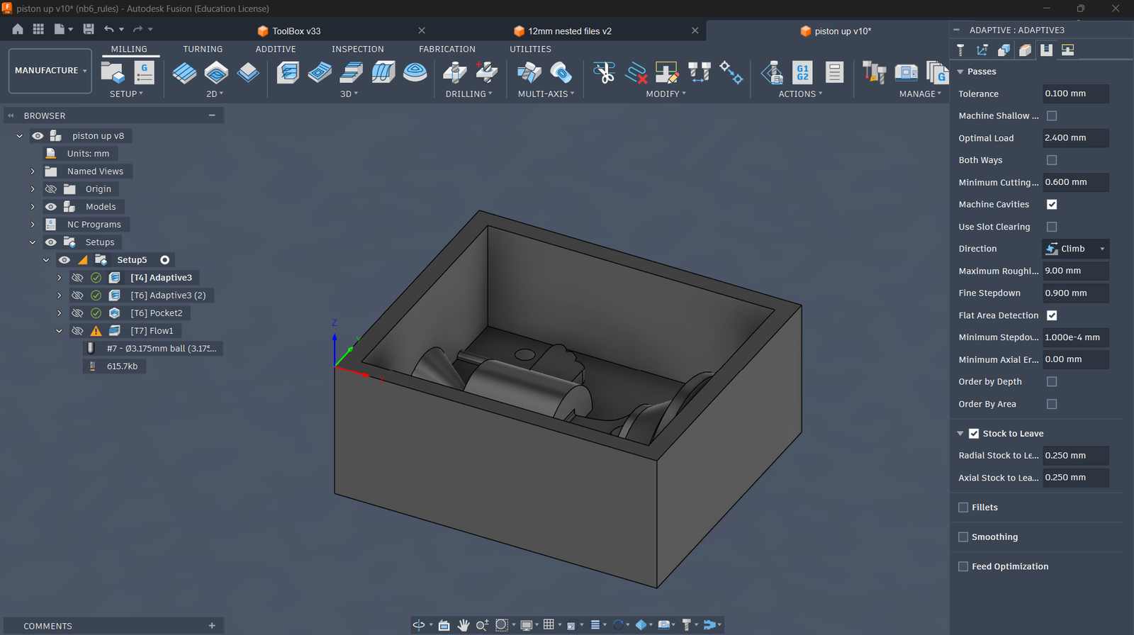 fusion cam setup