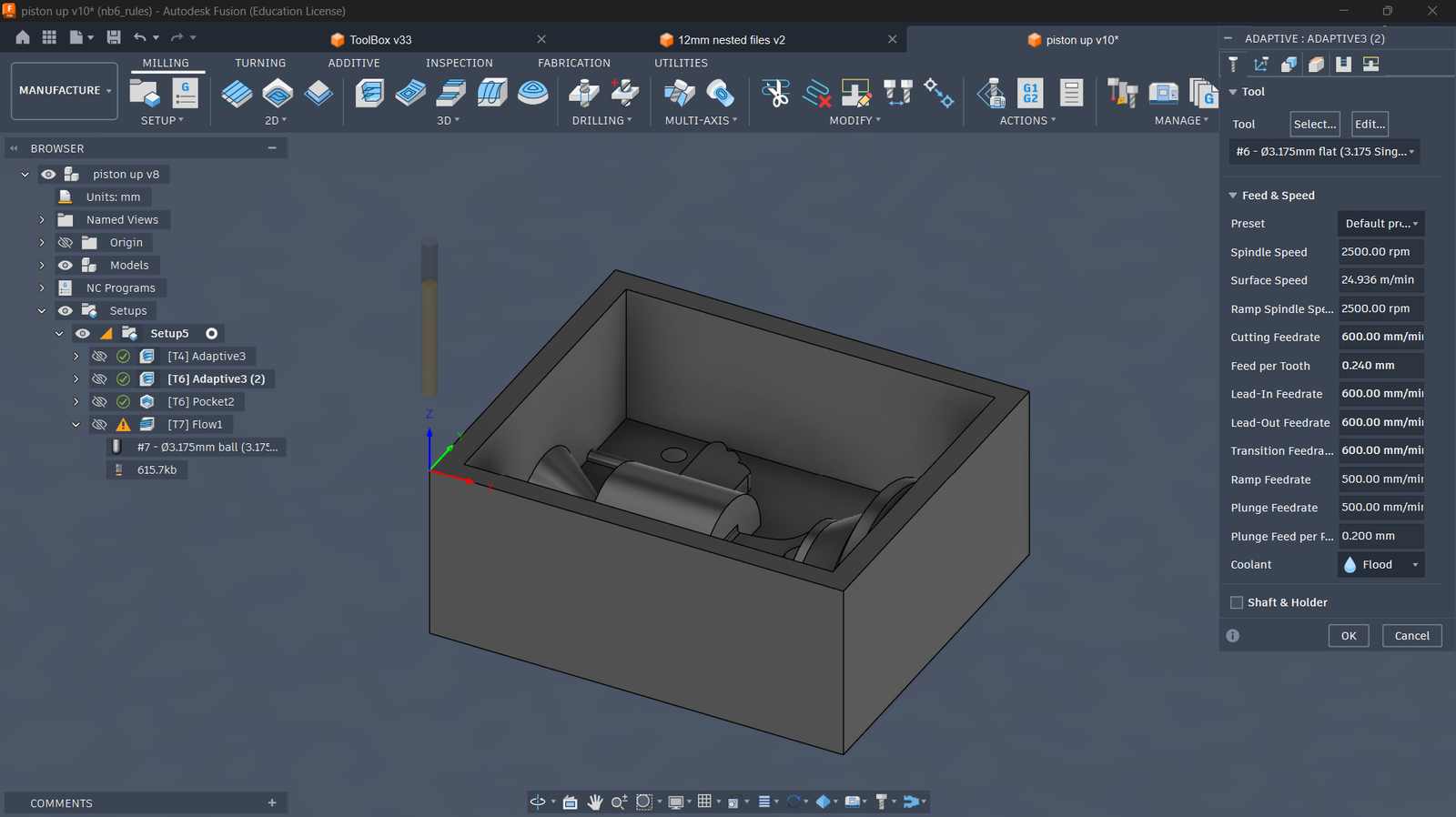 fusion cam setup