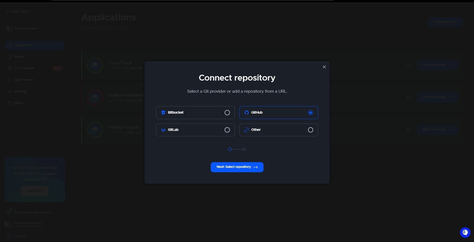codemagic build