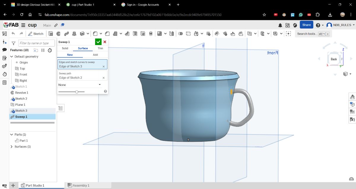 Final OnShape Cup Model