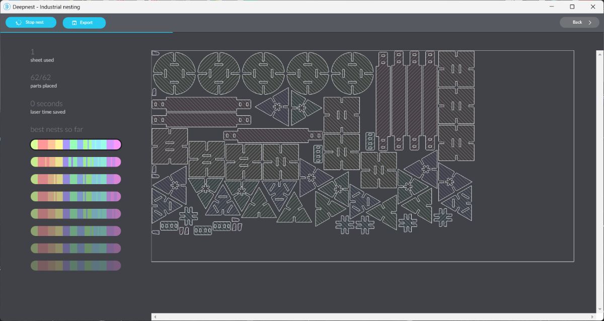 Deepnest Nesting Process
