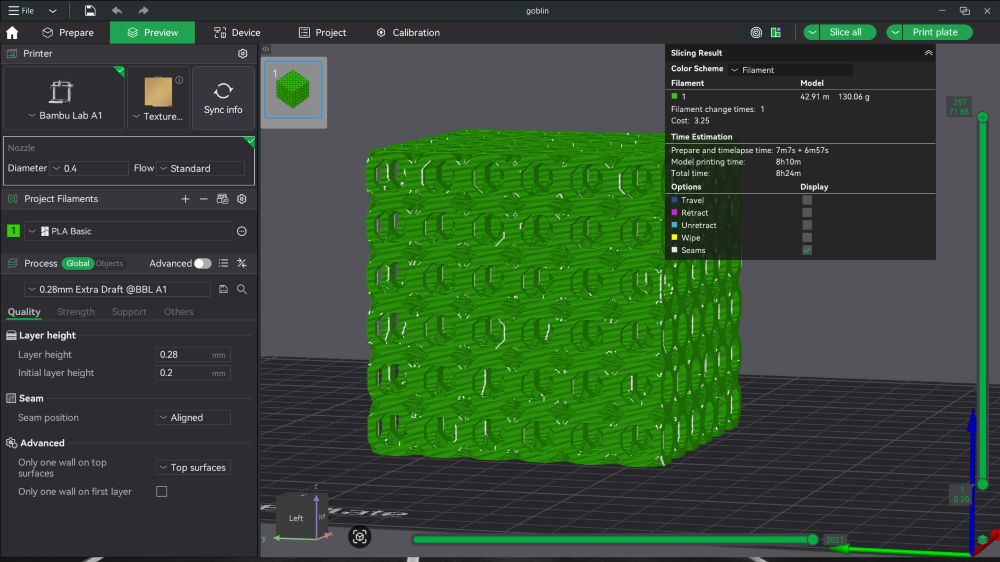 Lattice Build Plate Setup