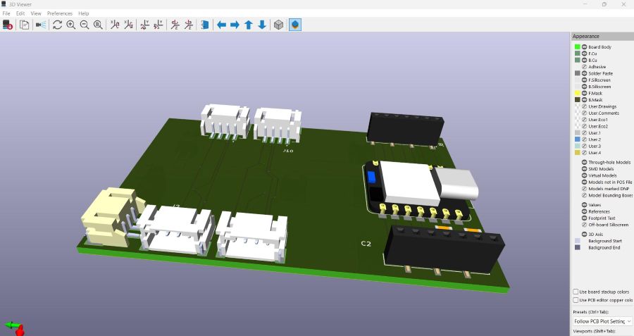 KiCad 3D Viewer
