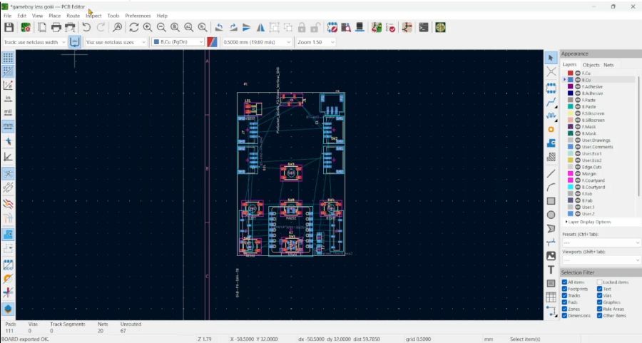 KiCad Component Placement