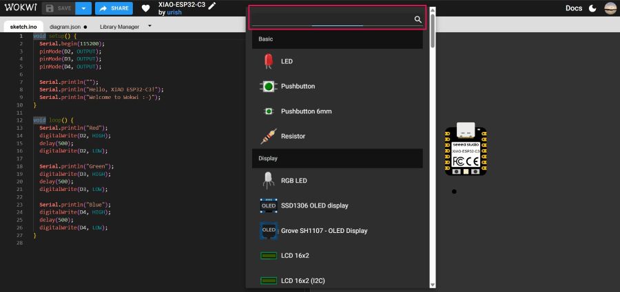 Wokwi Components Added