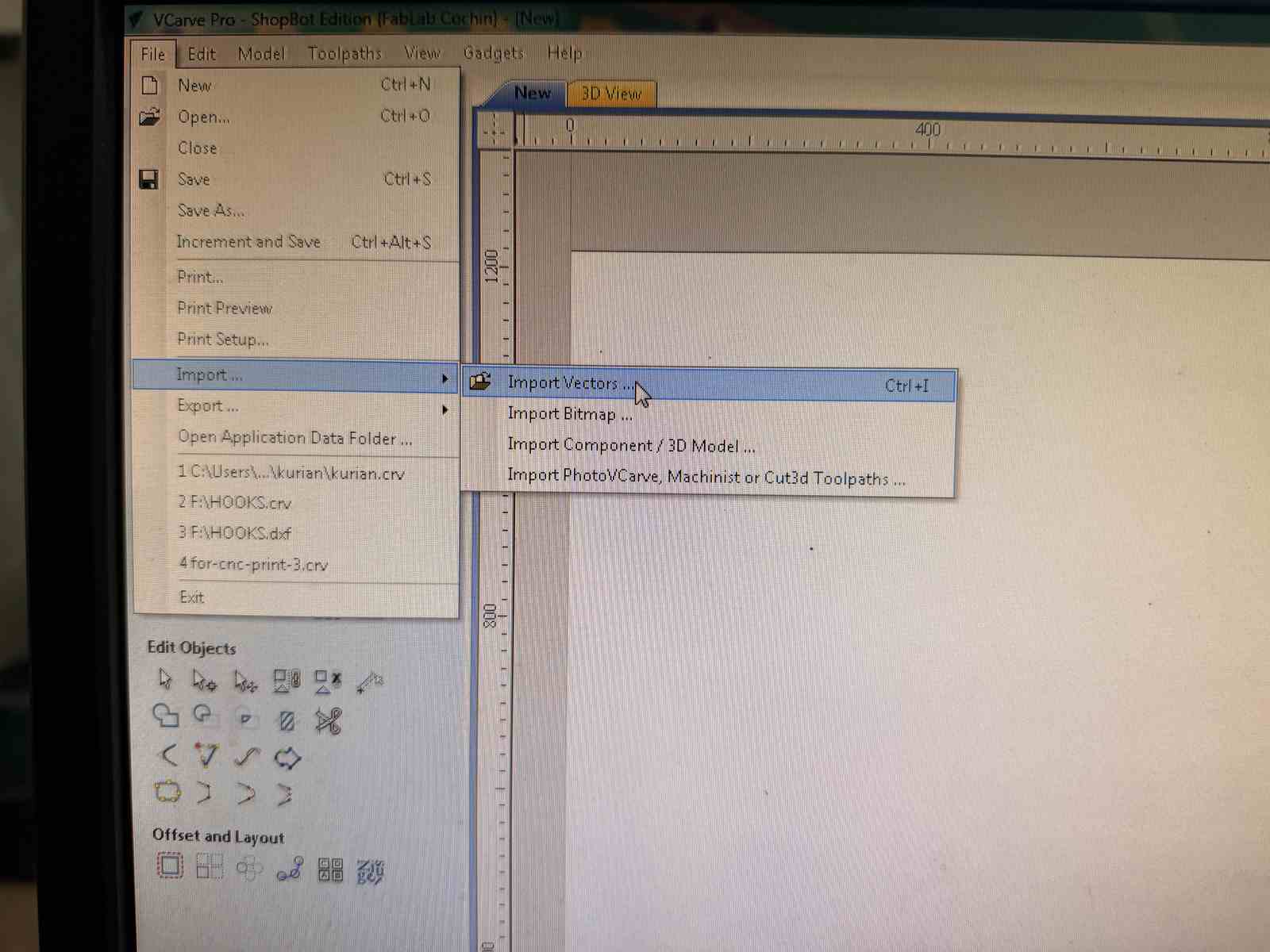 VCarve Pro — Importing vectors (part 1)
