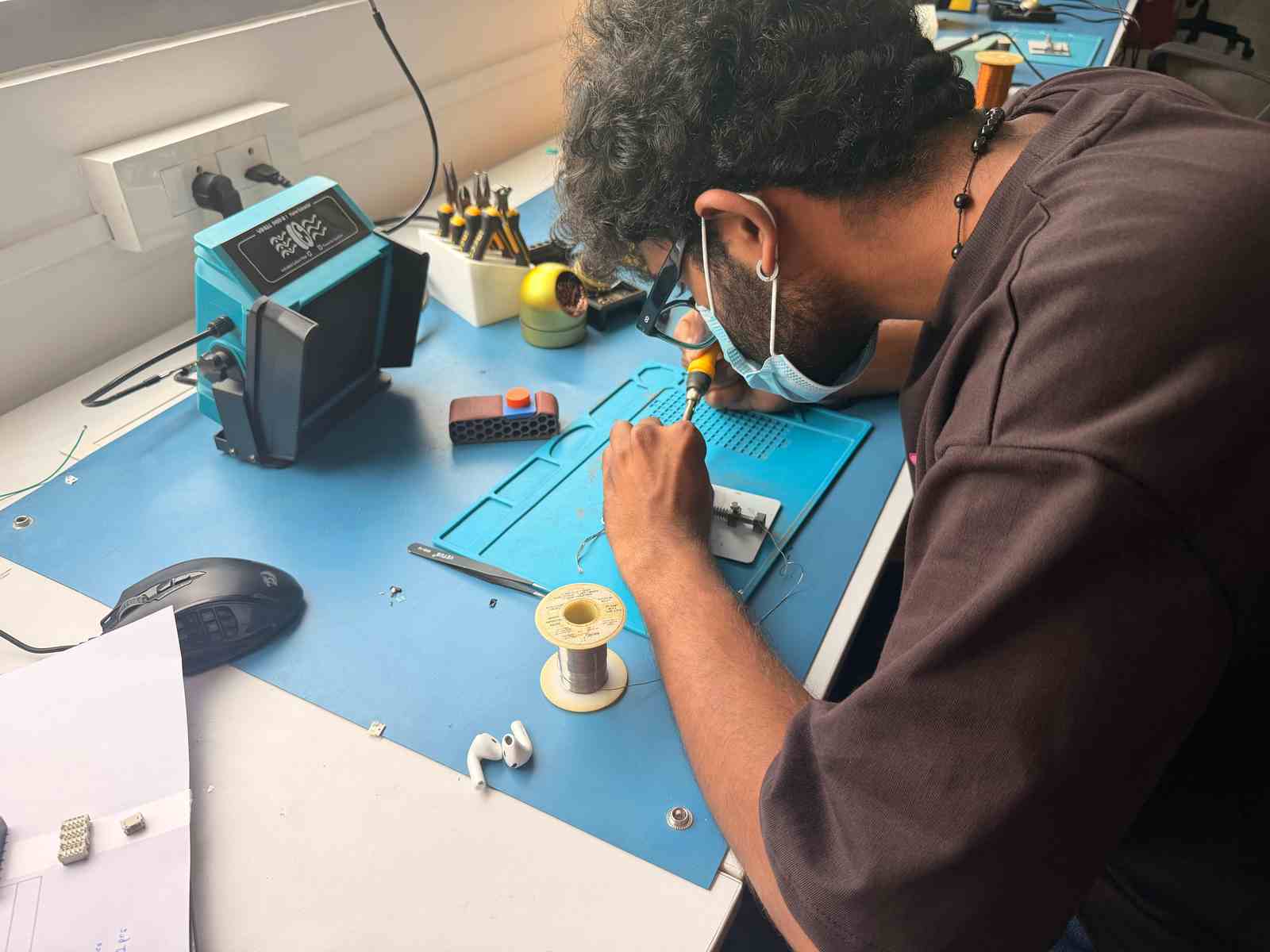 SMD Soldering in Progress