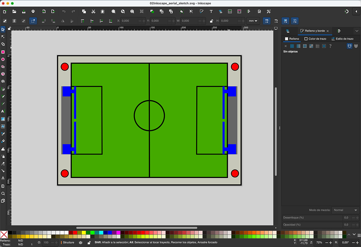 Inkscape aerial sketch