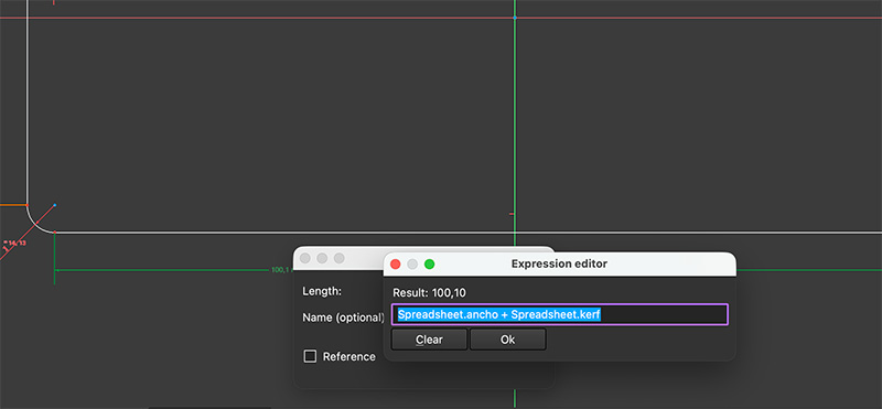 Parametric width for comb